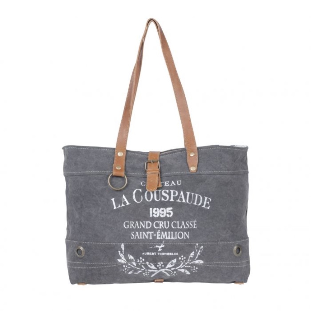 SOLD SOLD SOLD MYRA GREY SHADOWS TOTE BAG